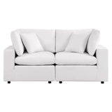 Commix Overstuffed Outdoor Patio Loveseat - BUILDMYPLACE