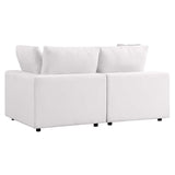 Commix Overstuffed Outdoor Patio Loveseat - BUILDMYPLACE