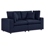 Commix Overstuffed Outdoor Patio Loveseat - BUILDMYPLACE