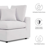 Commix Overstuffed Outdoor Patio Loveseat - BUILDMYPLACE