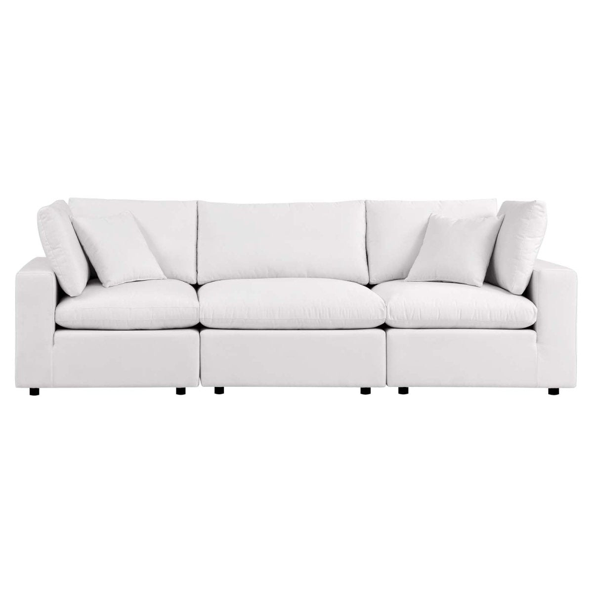 Commix Overstuffed Outdoor Patio Sofa - BUILDMYPLACE