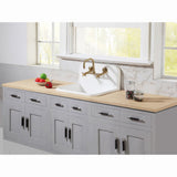 Concord 8 - Inch Modern Adjustable Center Wall Mount Kitchen Faucet - BUILDMYPLACE
