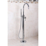 Concord Freestanding Tub Filler With Hand Shower - BUILDMYPLACE