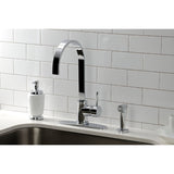 Concord Single Handle Kitchen Faucet With Brass Sprayer - BUILDMYPLACE