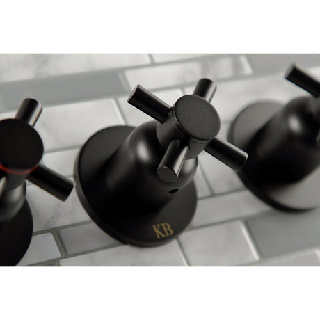 Concord Three Handle Tub And Shower Faucet - BUILDMYPLACE