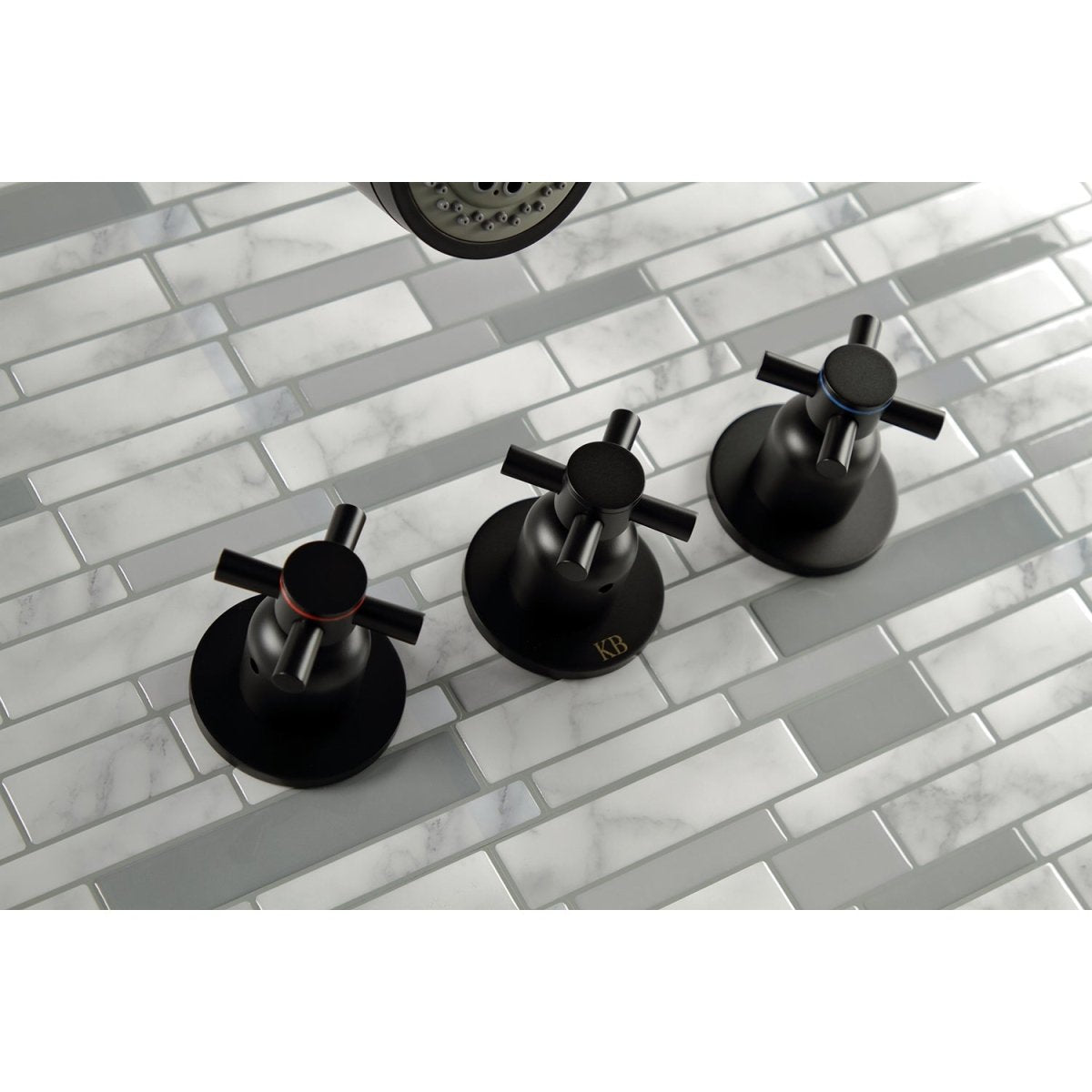Concord Three Handle Tub And Shower Faucet - BUILDMYPLACE