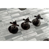 Concord Three Handle Tub And Shower Faucet - BUILDMYPLACE