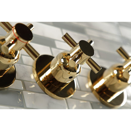 Concord Three Handle Tub And Shower Faucet - BUILDMYPLACE