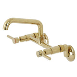 Concord Two Handle Wall Mount Kitchen Faucet - BUILDMYPLACE