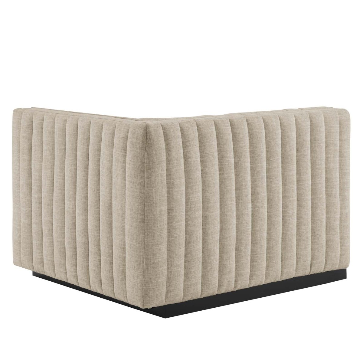 Conjure Channel Tufted Upholstered Fabric Right - Arm Chair - BUILDMYPLACE