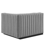Conjure Channel Tufted Upholstered Fabric Right - Arm Chair - BUILDMYPLACE
