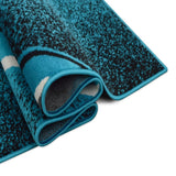Contempo - 42 Area Rugs Runner Turquoise 8 - X - 11 - BUILDMYPLACE