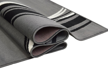 Contempo - 44 Area Rugs Runner Gray 8 - X - 11 - BUILDMYPLACE