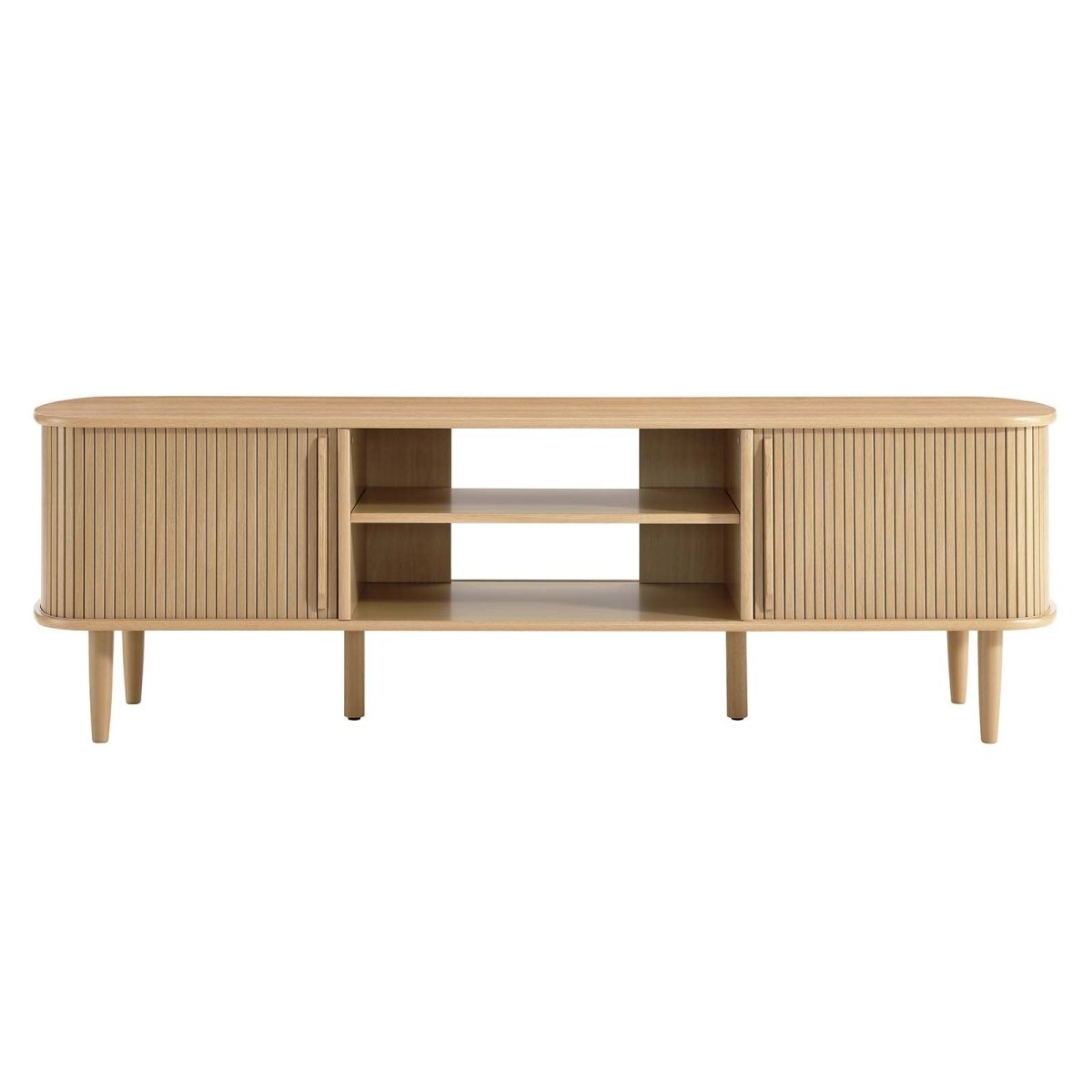 Contour 63" Wood TV Stand - BUILDMYPLACE