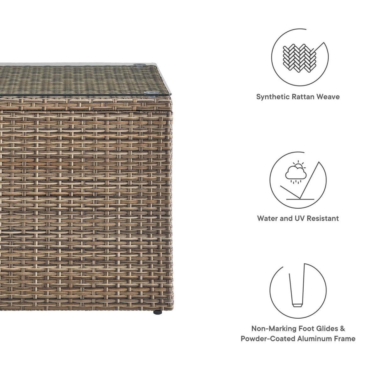 Convene Outdoor Patio Side Table - BUILDMYPLACE