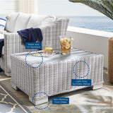 Conway 32" Outdoor Patio Wicker Rattan Coffee Table - BUILDMYPLACE