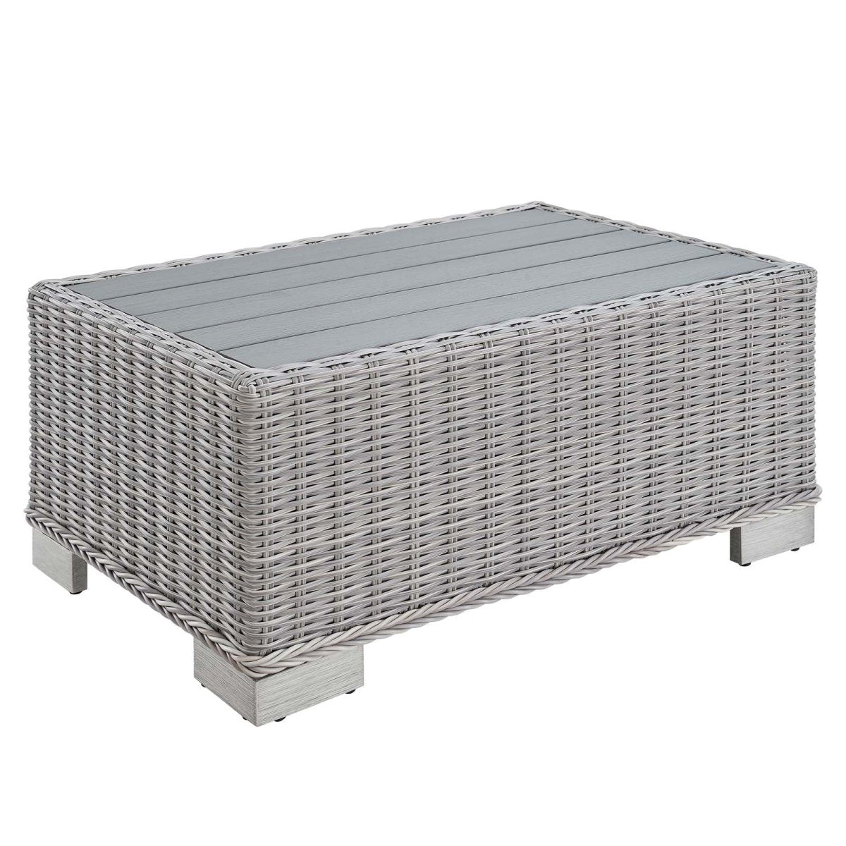 Conway 32" Outdoor Patio Wicker Rattan Coffee Table - BUILDMYPLACE