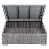 Conway 45" Outdoor Patio Wicker Rattan Coffee Table - BUILDMYPLACE