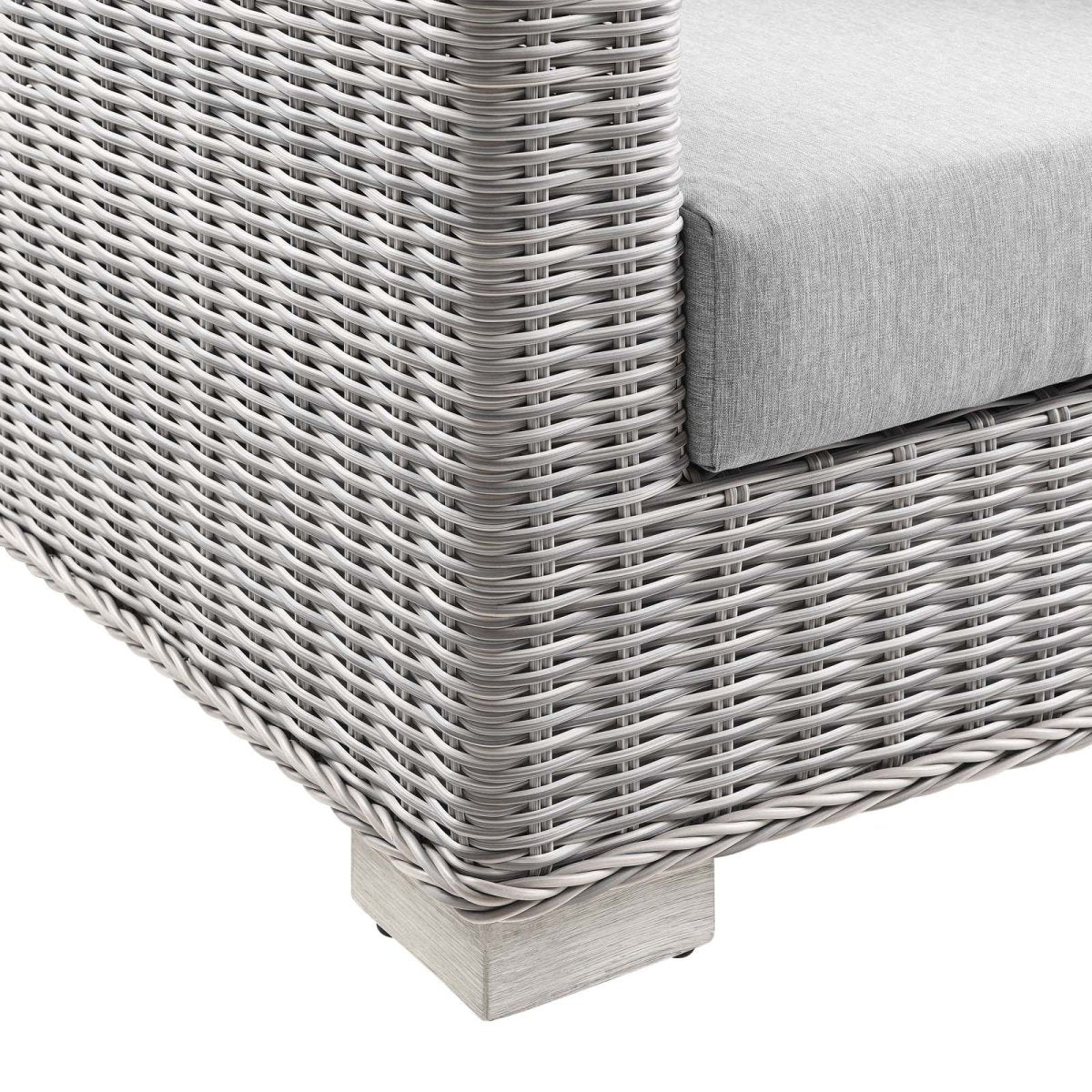 Conway Outdoor Patio Wicker Rattan Armchair - BUILDMYPLACE