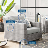 Conway Outdoor Patio Wicker Rattan Armchair - BUILDMYPLACE
