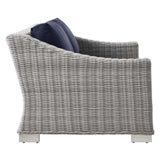 Conway Outdoor Patio Wicker Rattan Loveseat - BUILDMYPLACE