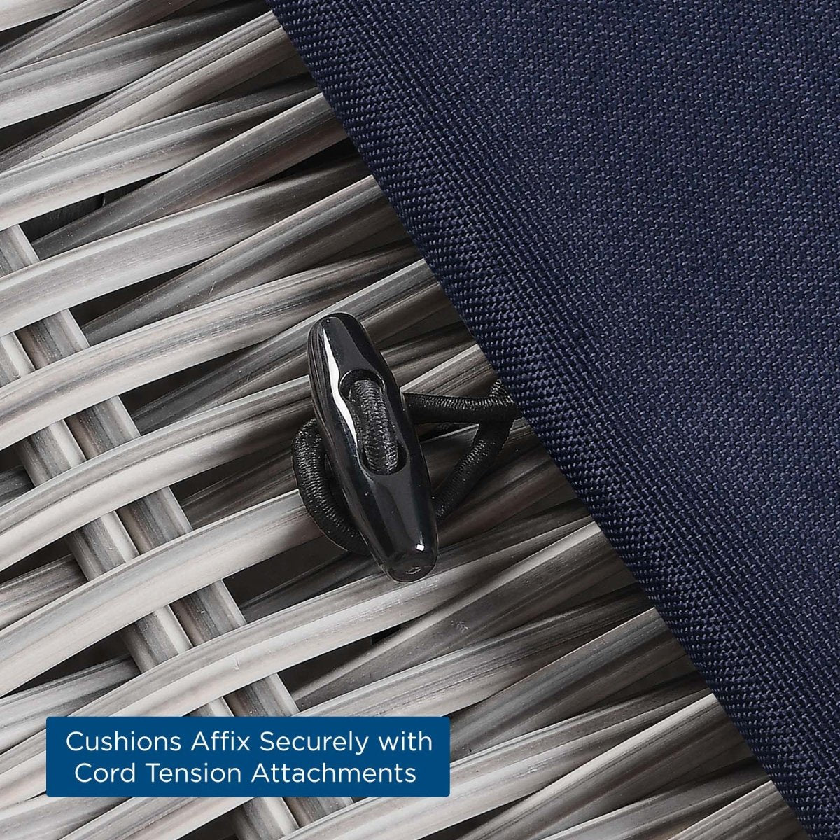 Conway Outdoor Patio Wicker Rattan Ottoman - BUILDMYPLACE