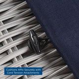 Conway Outdoor Patio Wicker Rattan Ottoman - BUILDMYPLACE