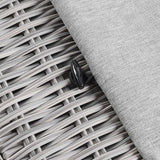 Conway Outdoor Patio Wicker Rattan Ottoman - BUILDMYPLACE
