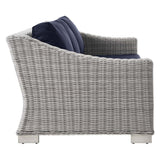 Conway Outdoor Patio Wicker Rattan Sofa - BUILDMYPLACE