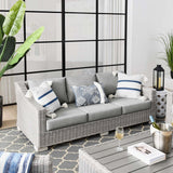 Conway Outdoor Patio Wicker Rattan Sofa - BUILDMYPLACE