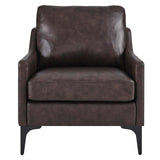 Corland Leather Armchair - BUILDMYPLACE