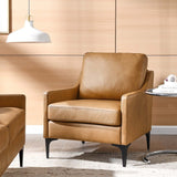 Corland Leather Armchair - BUILDMYPLACE