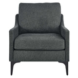 Corland Upholstered Fabric Armchair - BUILDMYPLACE