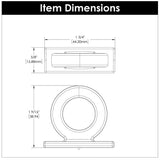 Corsa Collection - Belwith Keeler - Knob, 1 - 3/4" X 1 - 1/2" | B078787 - BUILDMYPLACE