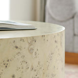 Cosmos 35" Round Burl Wood Coffee Table - BUILDMYPLACE