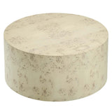 Cosmos 35" Round Burl Wood Coffee Table - BUILDMYPLACE