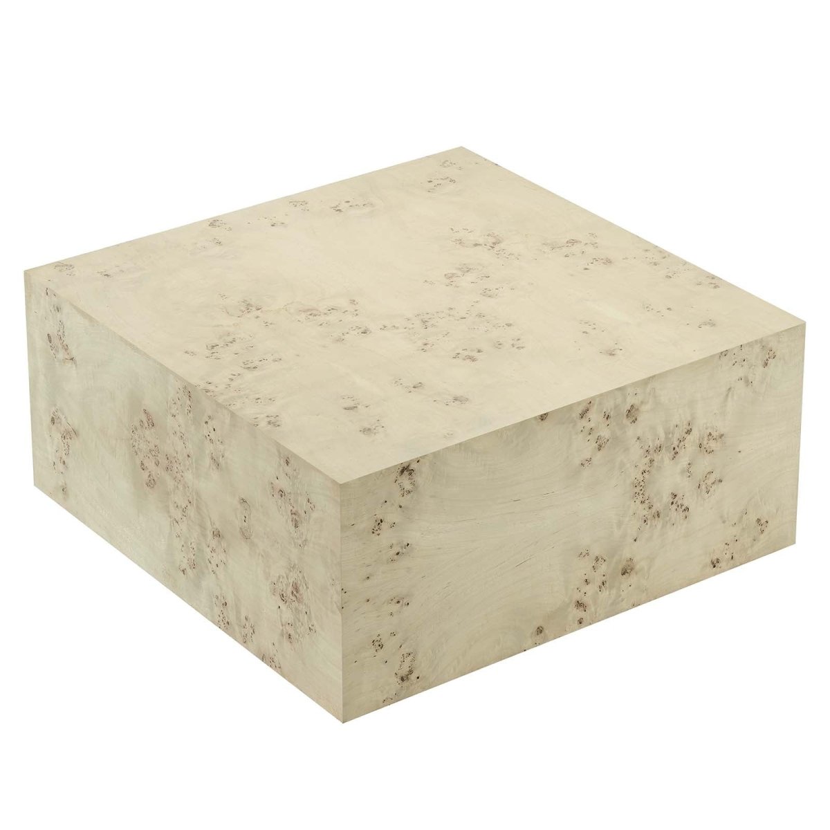 Cosmos 36" Square Burl Wood Coffee Table - BUILDMYPLACE