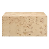 Cosmos 36" Square Burl Wood Coffee Table - BUILDMYPLACE