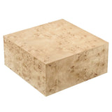 Cosmos 36" Square Burl Wood Coffee Table - BUILDMYPLACE