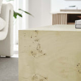 Cosmos 36" Square Burl Wood Coffee Table - BUILDMYPLACE