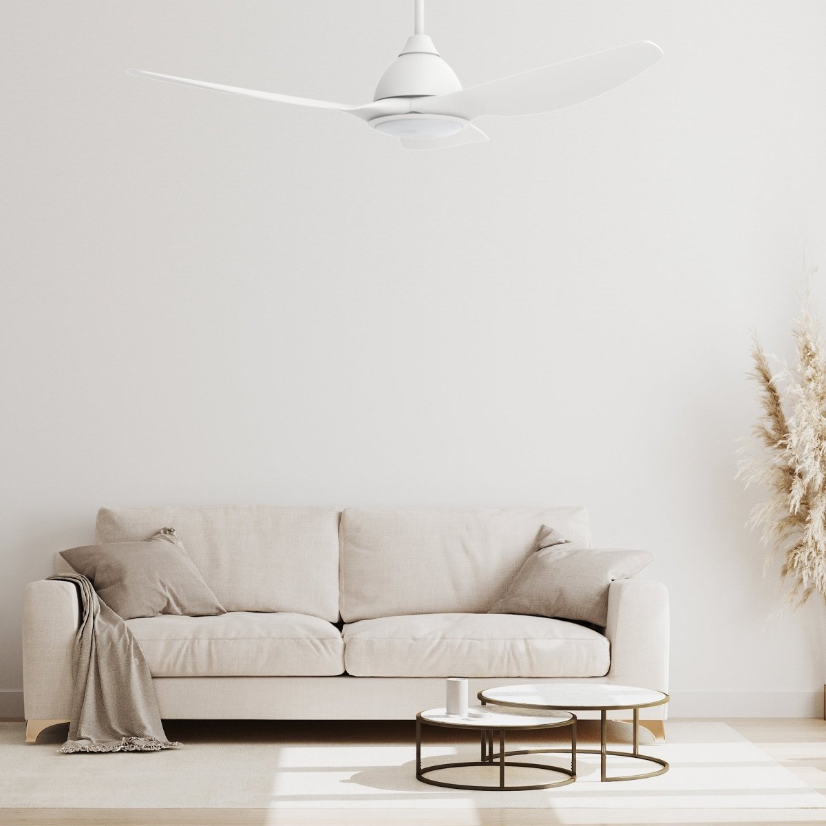CRANSTON 52 inch 3 - Blade Smart Ceiling Fan with LED Light & Remote - LEDMyPlace