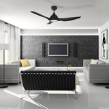 CRANSTON 52 inch 3 - Blade Smart Ceiling Fan with LED Light & Remote - LEDMyPlace