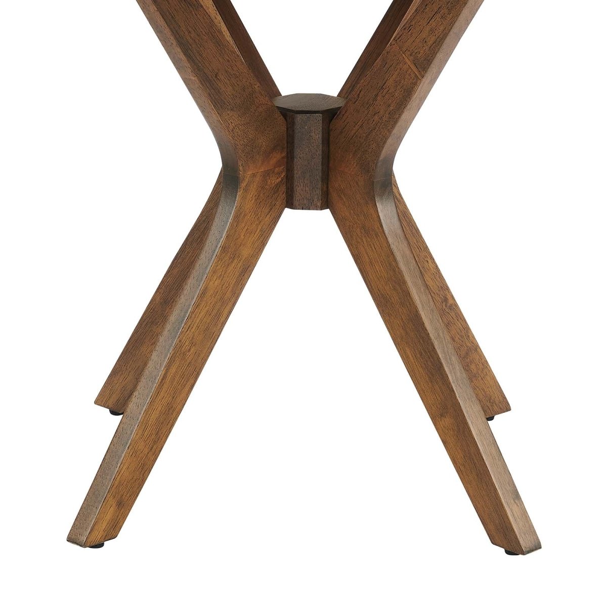 Crossroads 24" Round Wood Side Table - BUILDMYPLACE