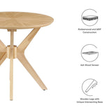 Crossroads 24" Round Wood Side Table - BUILDMYPLACE