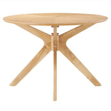 Crossroads 63" Oval Wood Dining Table - BUILDMYPLACE