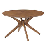 Crossroads Round Wood Coffee Table - BUILDMYPLACE