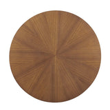 Crossroads Round Wood Coffee Table - BUILDMYPLACE