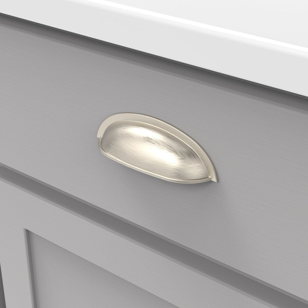 Cup Handles for Cabinets 3 Inch Center to Center - Hickory Hardware - Cottage Collection - BUILDMYPLACE