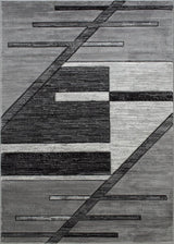 Davincii - 411 Area Rugs Rectangle Gray 5 - X - 7 - BUILDMYPLACE