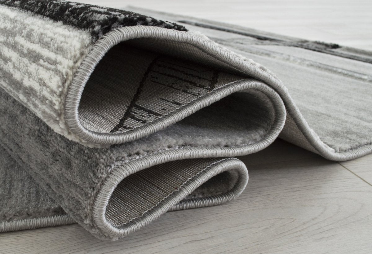 Davincii - 411 Area Rugs Runner Gray 8 - X - 11 - BUILDMYPLACE